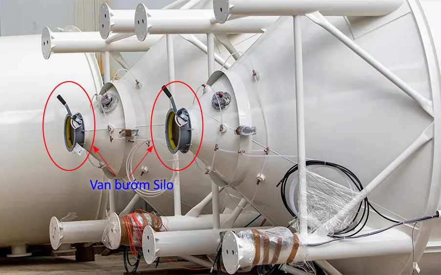 Van bướm silo là một loại van được thiết kế để lắp đặt dưới đáy các silo