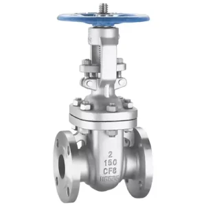 Van cổng inox lắp bích