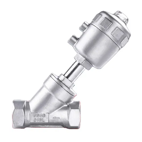 Van y xiên điều khiển khí nén inox