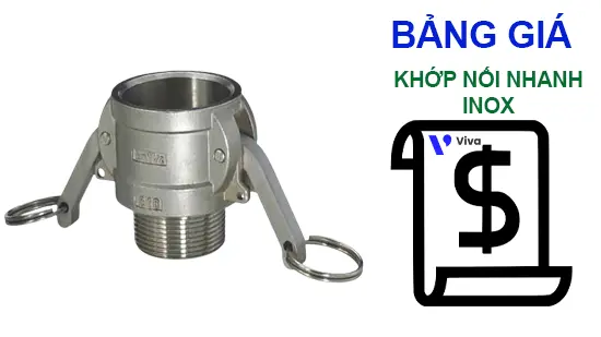 Bảng giá khớp nối nhanh inox