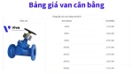 Bảng giá van cân bằng
