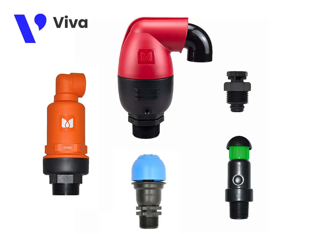Các loại van xả khí nhựa do Viva đang cung cấp