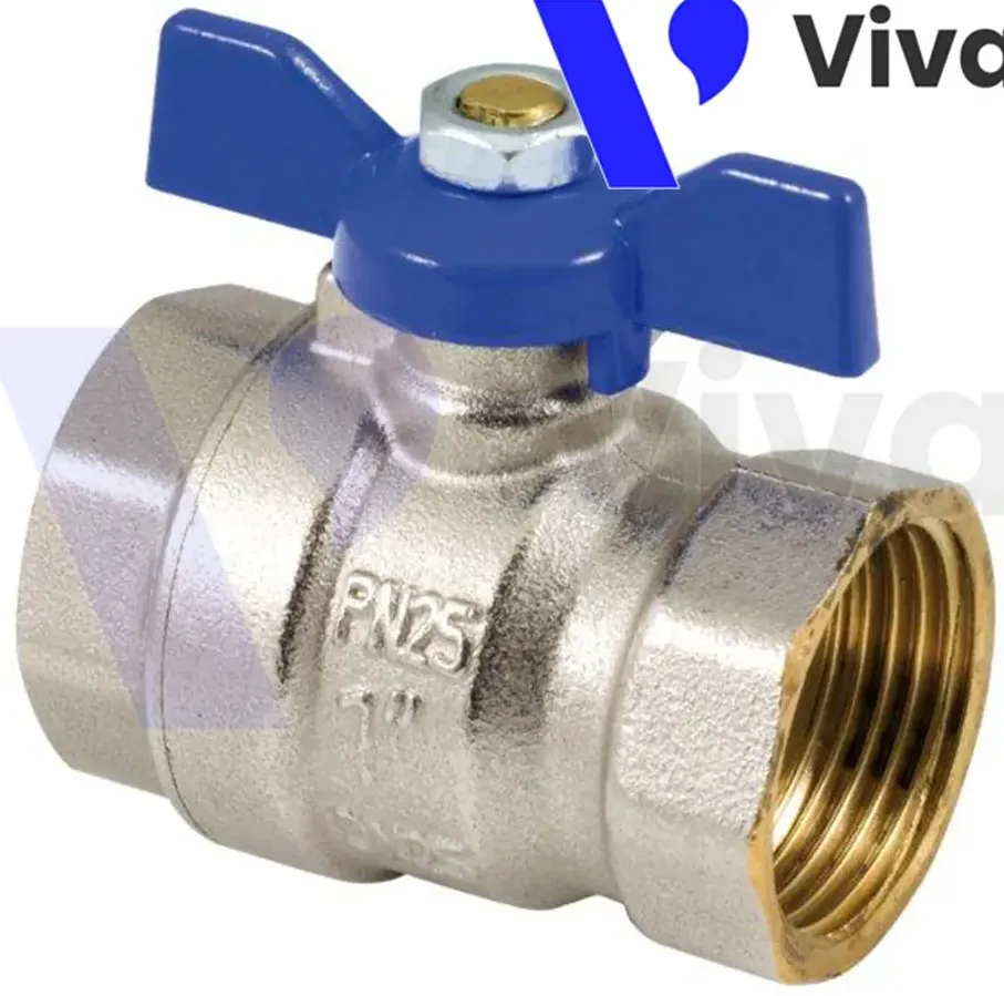 Van bi tay bướm đồng mạ Niken