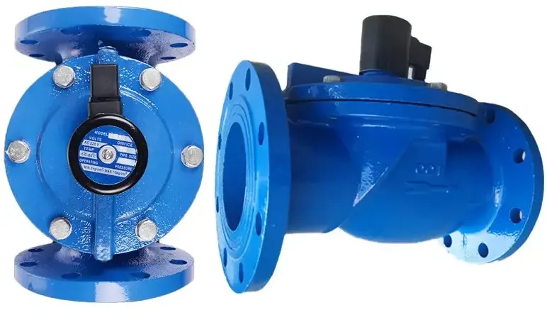 Van điện từ gang mặt bích DN100