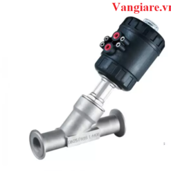 Van y xiên điều khiển khí nén clamp