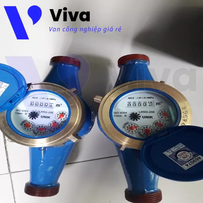 Đồng hồ nước gang unik DN25 có kiểm định