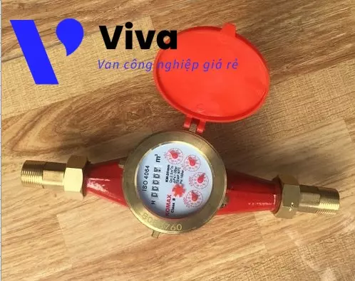 Đồng hồ đo lưu lượng nước nóng nối ren