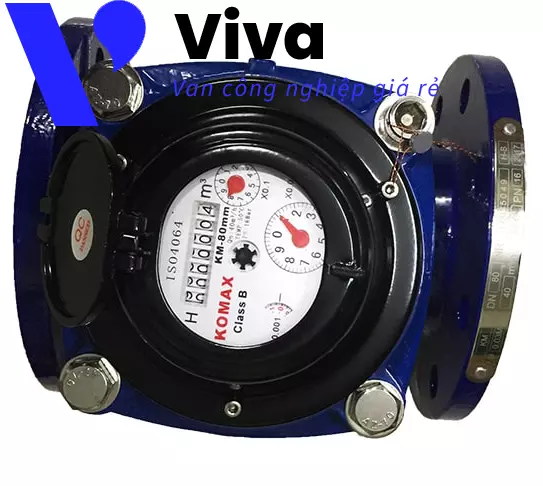 Đồng hồ nước Komax nối bích DN80