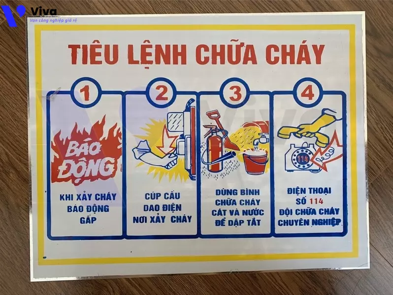 Bảng tiêu lệnh chữa cháy