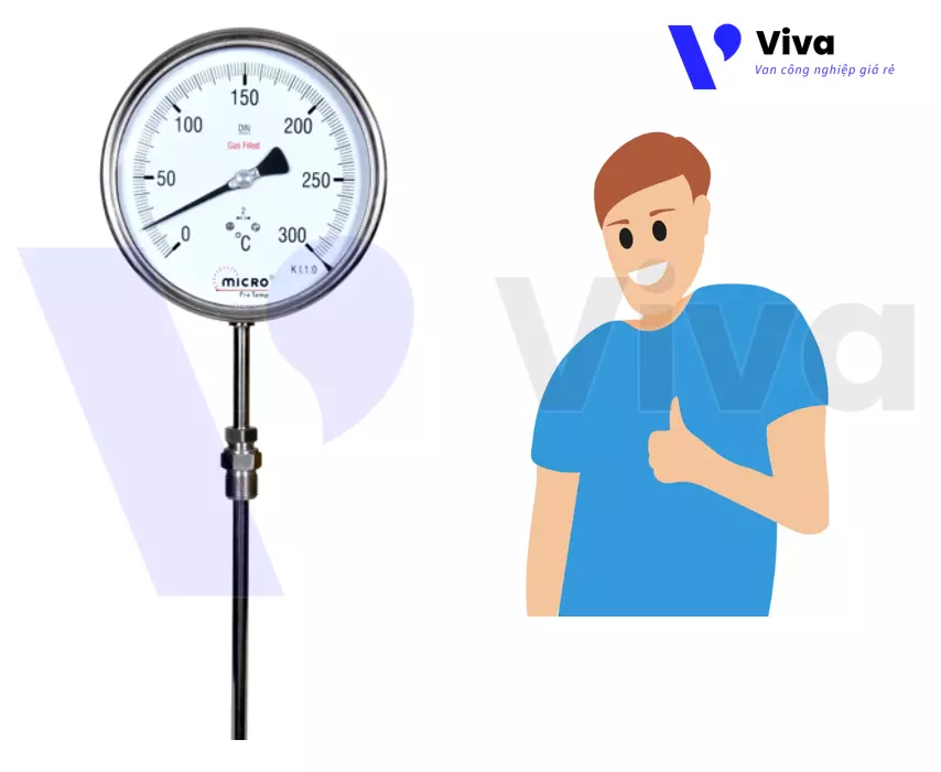 Cách đọc đồng hồ đo nhiệt độ chân đứng