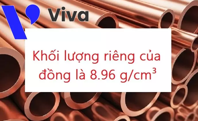 Khối lượng riêng của vật liệu đồng