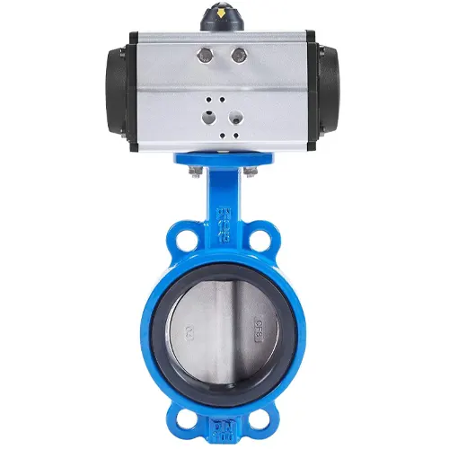 Van bướm điều khiển khí nén Wafer