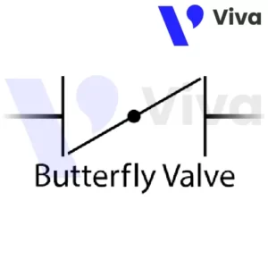 Ký hiệu của van bướm trong các bản thiết kế