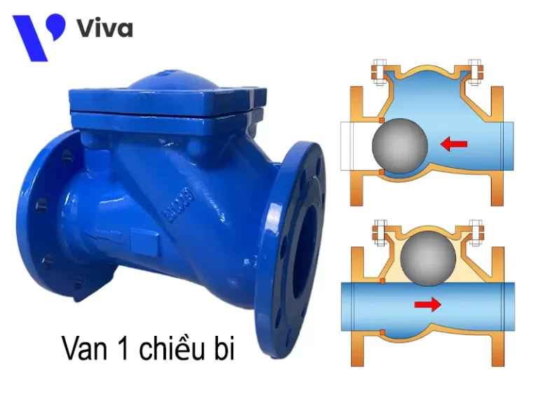 Van 1 chiều bi