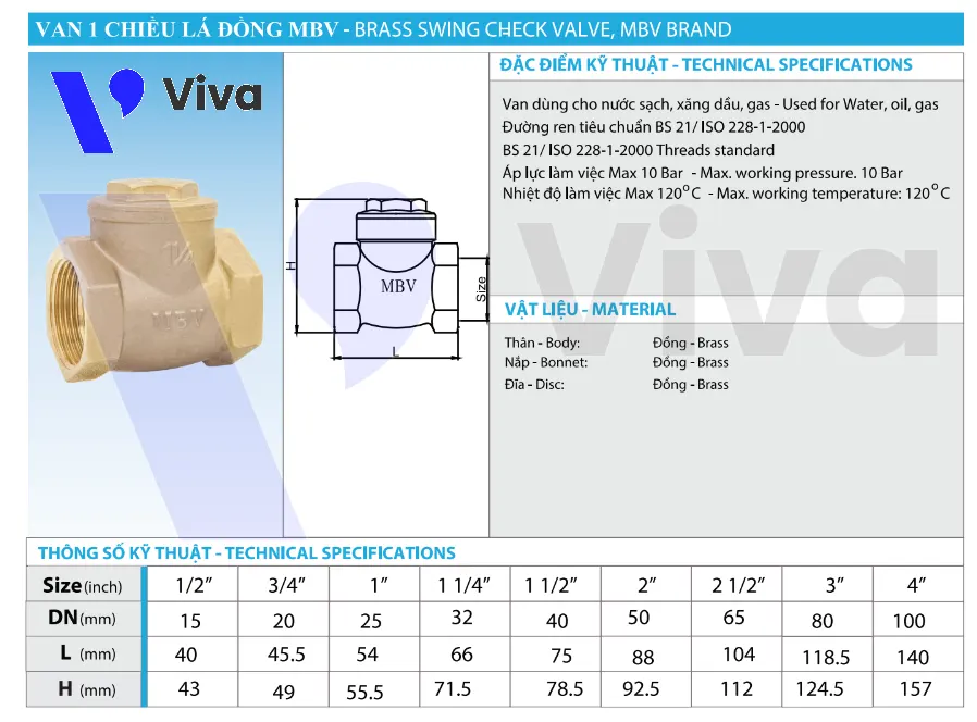 Catalog van 1 chiều Minh Hòa MBV-CSWT