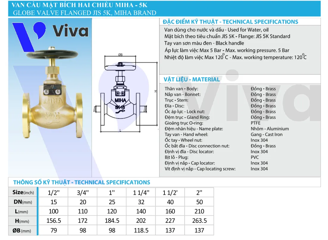 Catalog van cầu đồng Minh Hòa MIHA-GF5K