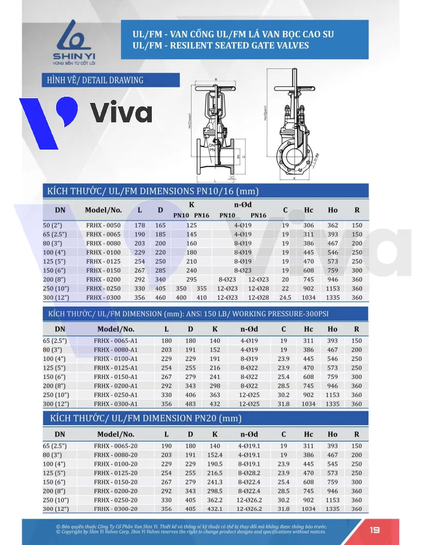 Catalog van cổng PCCC Shinyi FRHX