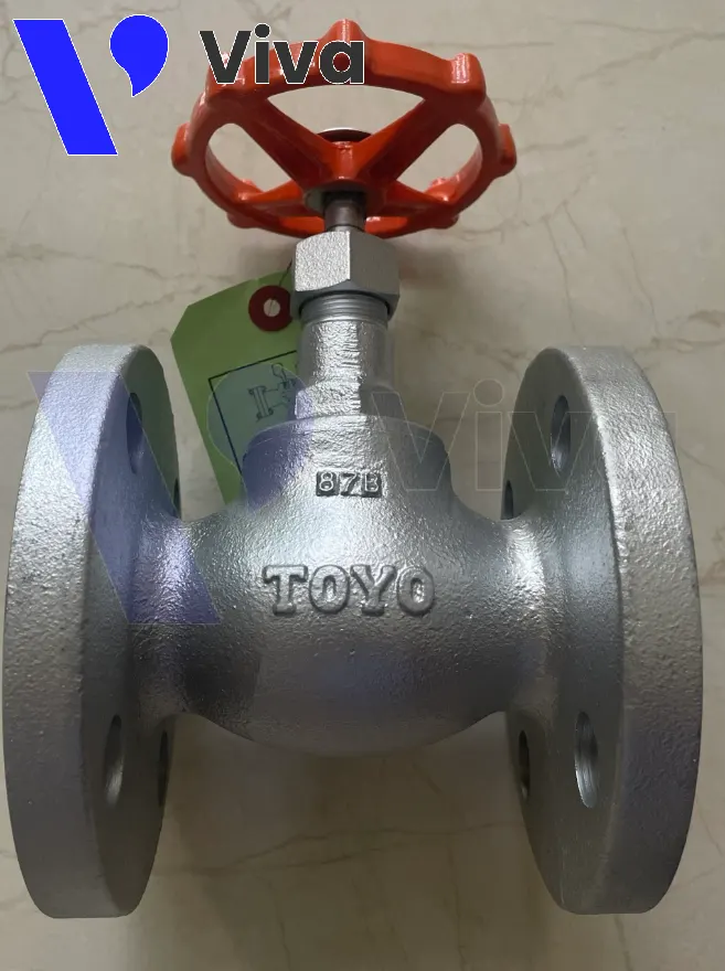 Van cầu gang nối bích Toyo 610A