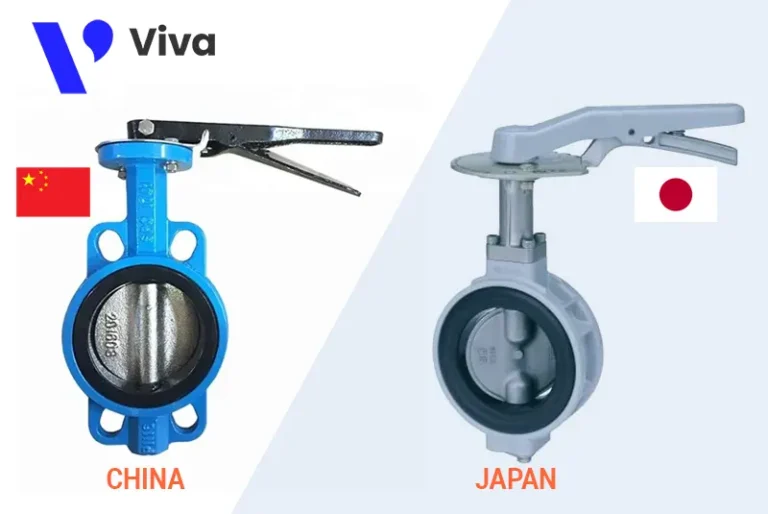 Van bướm Nhật Bản và van bướm Trung Quốc
