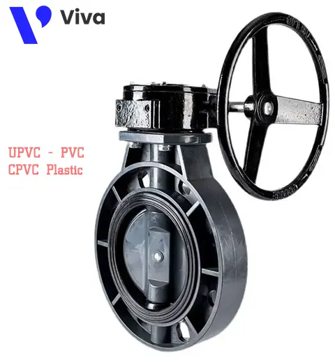 Van bướm tay quay bằng nhựa UPVC-PVC-CPVC Viva