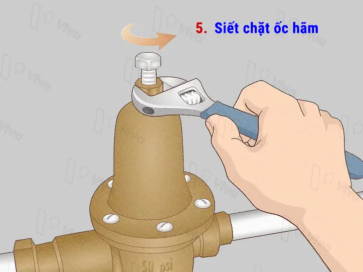 Siết chặt lại ốc hãm (H5)