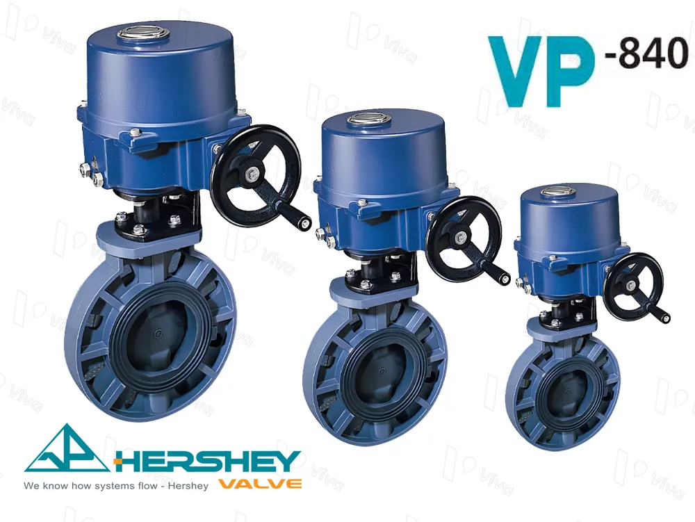 Van bướm nhựa điều khiển điện Hershey VP-840