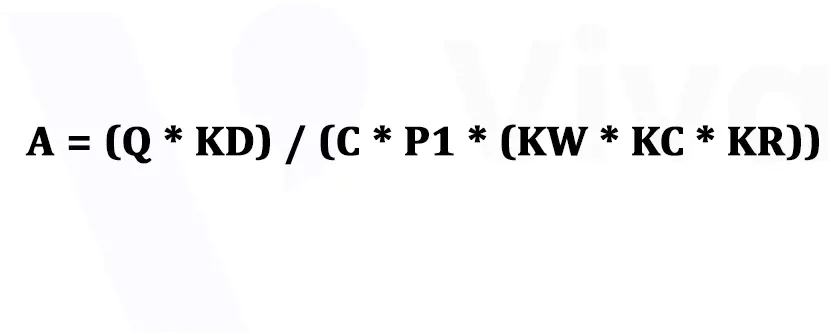 Công thức tính công suất xả