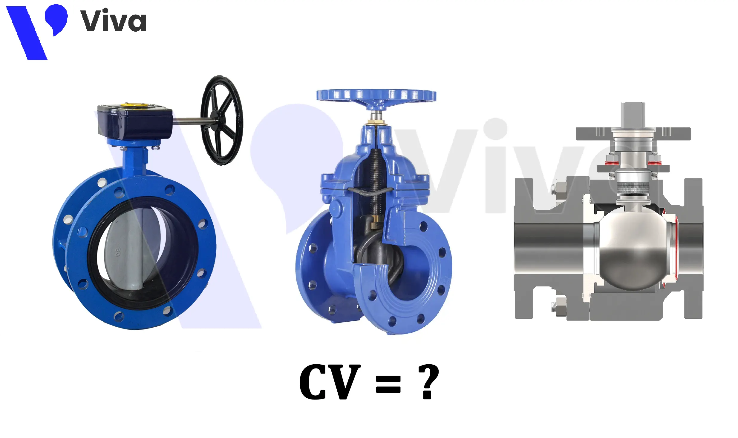 Lưu lượng Cv của các van