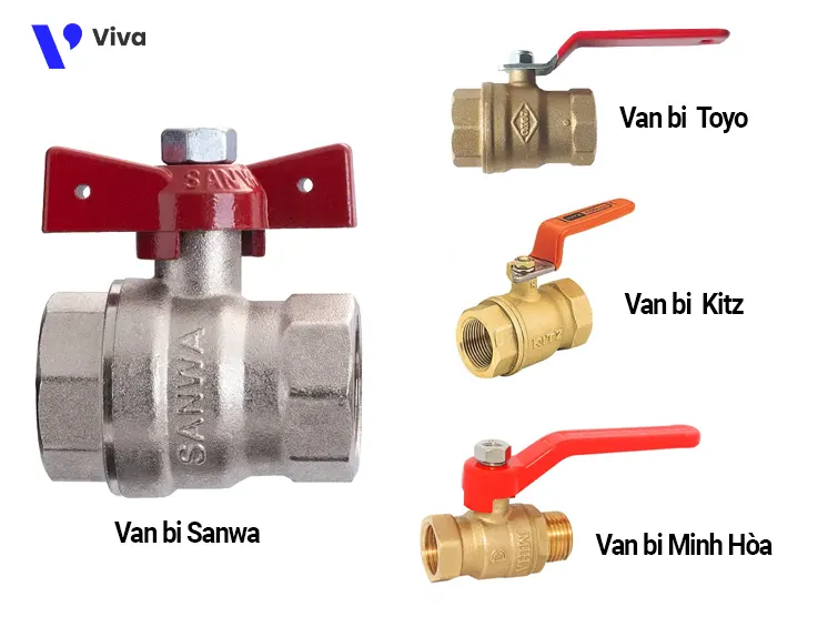 Van bi của các hãng Minh Hòa - Toyo - Kitz - Sanwa