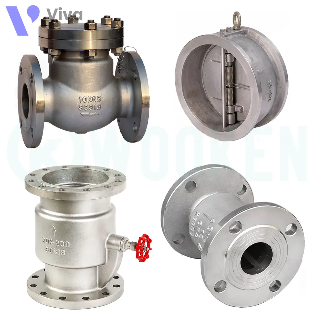 Van 1 chiều inox Wooken