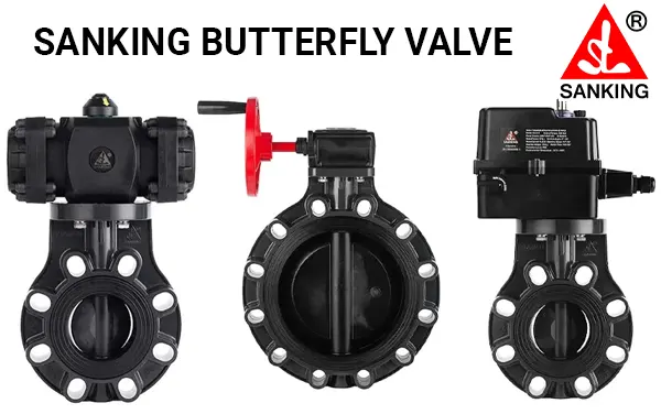 Sanking butterfly valve
