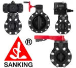 Van bướm nhựa Sanking với khả năng chống ăn mòn vượt trội trong môi trường axit, kiềm và các hóa chất mạnh