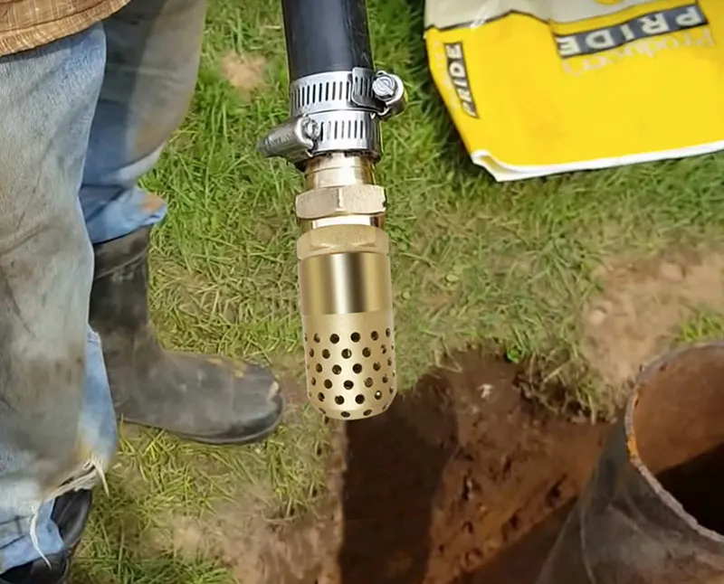 lắp đặt foot valve