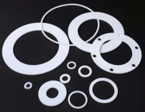 Teflon được dùng làm vòng đệm, gioăng làm kín cho các loại van công nghiệp và thiết bị đường ống
