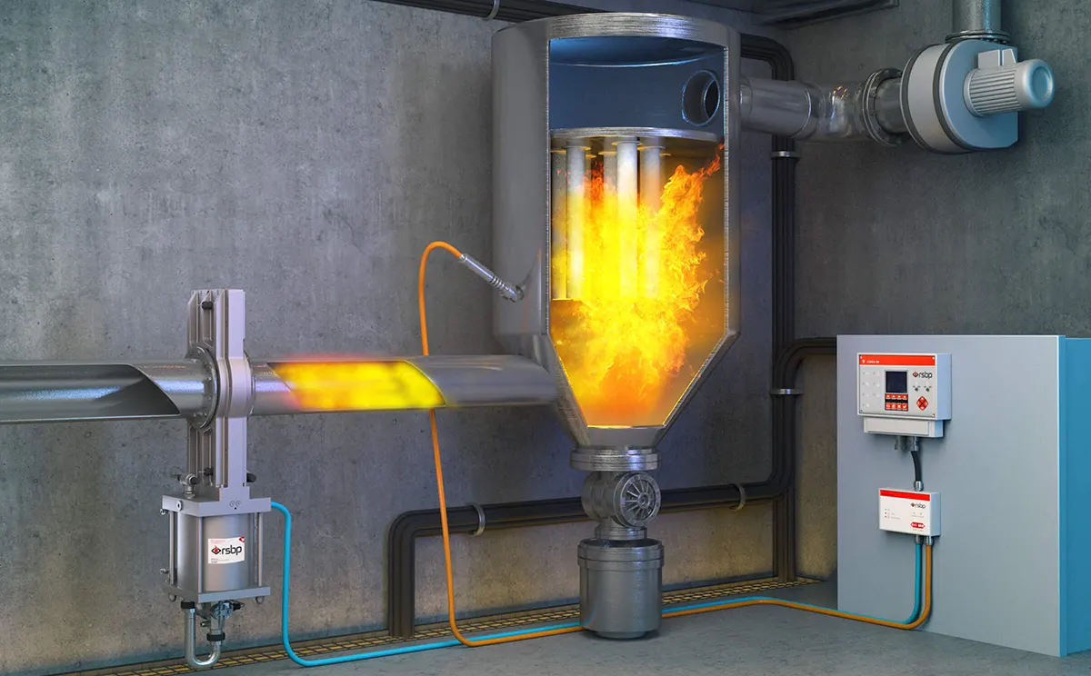 van cách ly cháy nổ