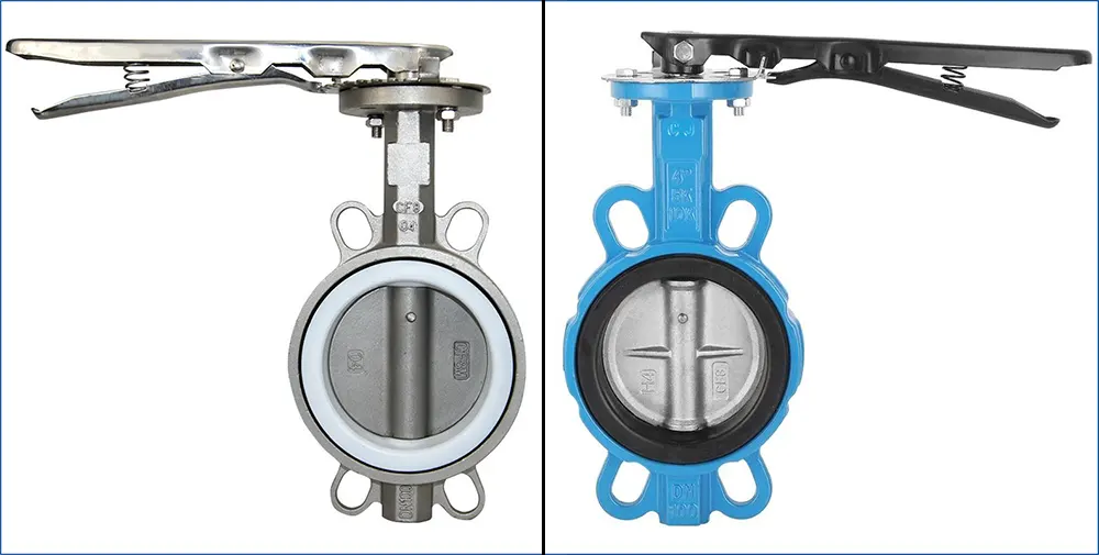 Phân biệt van bướm inox 304 và van bướm gang dẻo