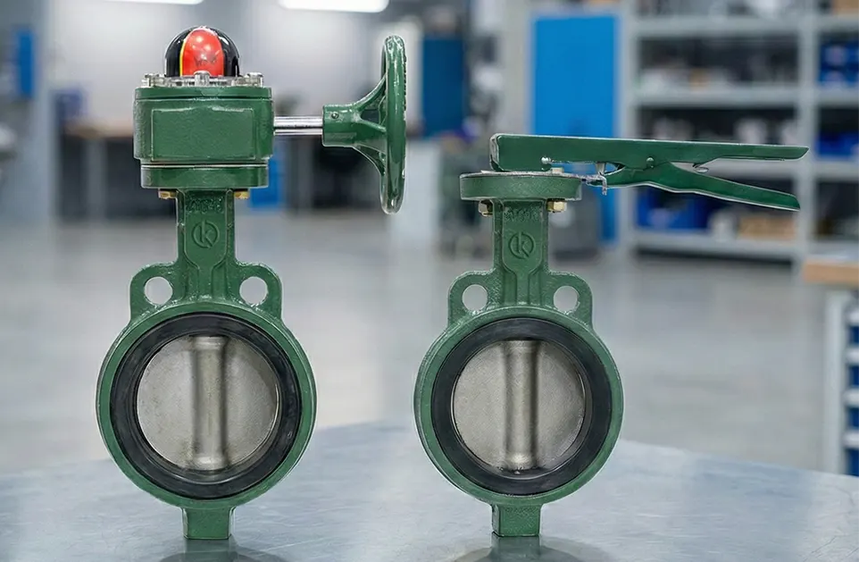 Van bướm Wooken Hàn Quốc thân gang cánh Inox 304